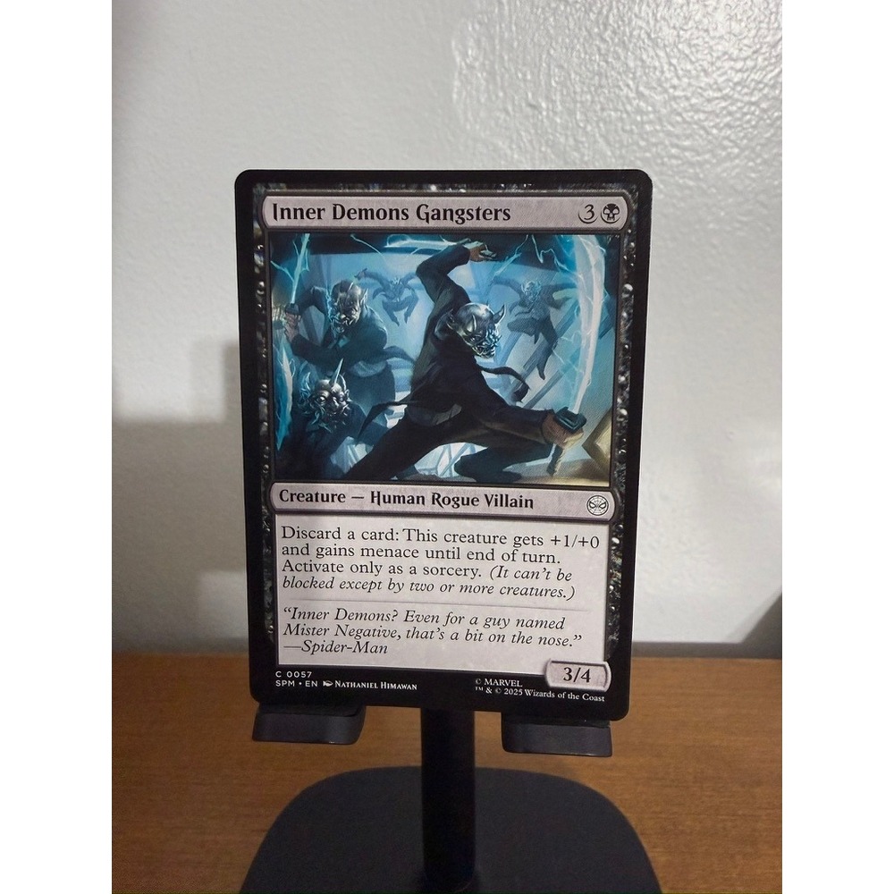 MTG Inner Demons Gangsters Marvel Secret Lair C 0057 Black Creature Card